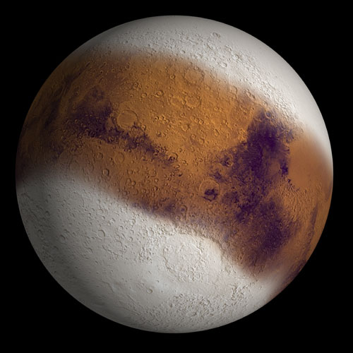 Mars Ice Age, Simulated