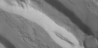 Acheron Fossae in Visible Light March 1, 2002 
