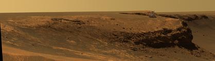 Superimposed Rover on Rim of Victoria Crater 