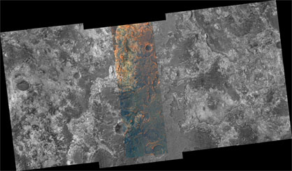 A portion of the Mawrth Vallis region of Mars is seen in this image from the High Resolution Imaging Science Experiment (HiRISE) camera on NASA's Mars Reconnaissance Orbiter.