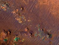 Color image of Nili Fossae Trough, a candidate Mars Science Lab landing site.