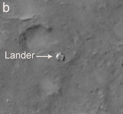 This image shows Spirit's lander