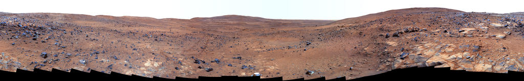 In late November 2005 while descending "Husband Hill," Spirit took the most detailed panorama so far of the "Inner Basin," one of the rover's target destination.