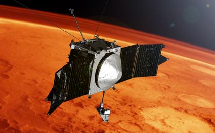 View image for MAVEN at the Limb of Mars, Artist's Concept