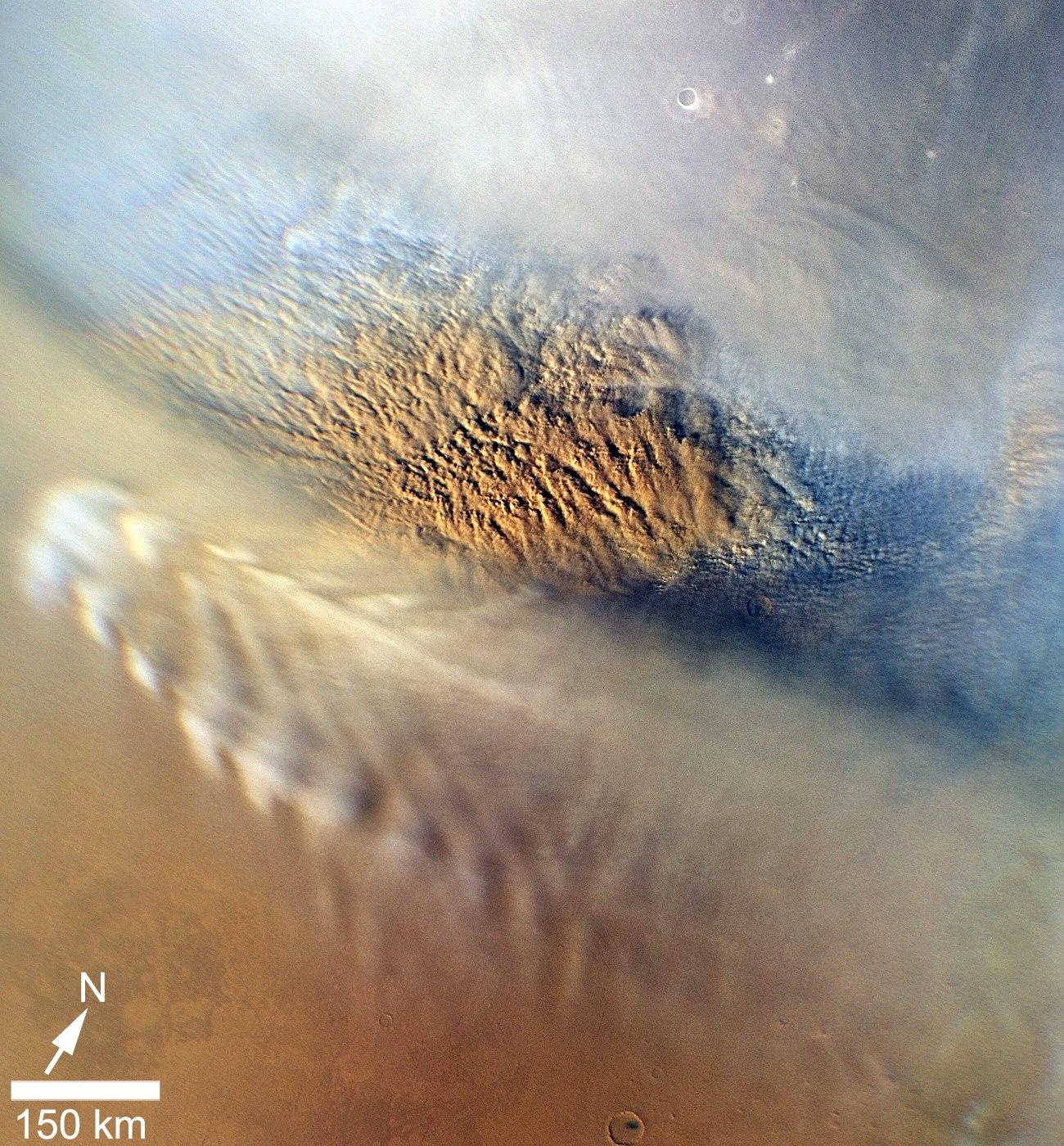MARCI Sees a Martian Dust Storm