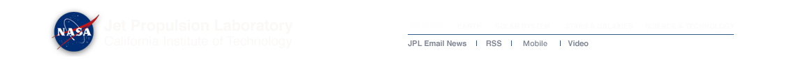 JPL banner - links to JPL and CalTech