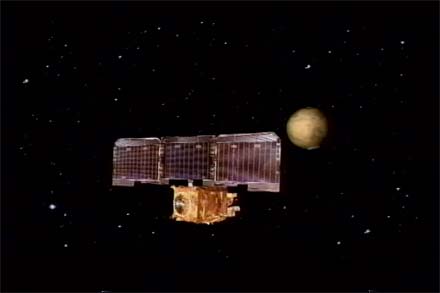Artist's rendering of the 2001 Mars Odyssey spacecraft 