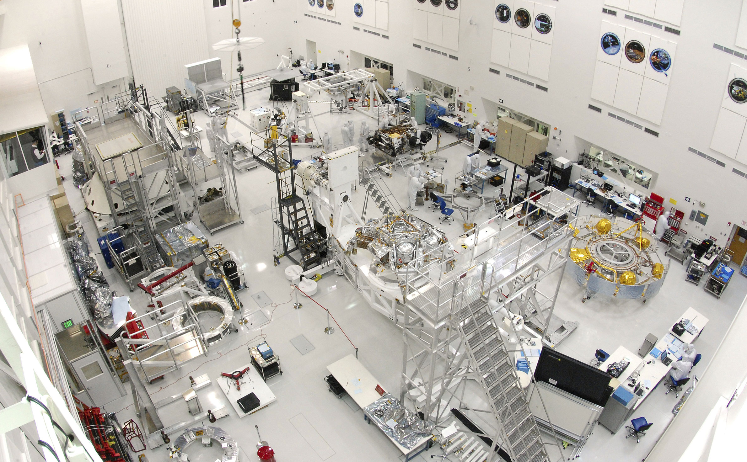 Working on Curiosity in JPL Spacecraft Assembly Facility