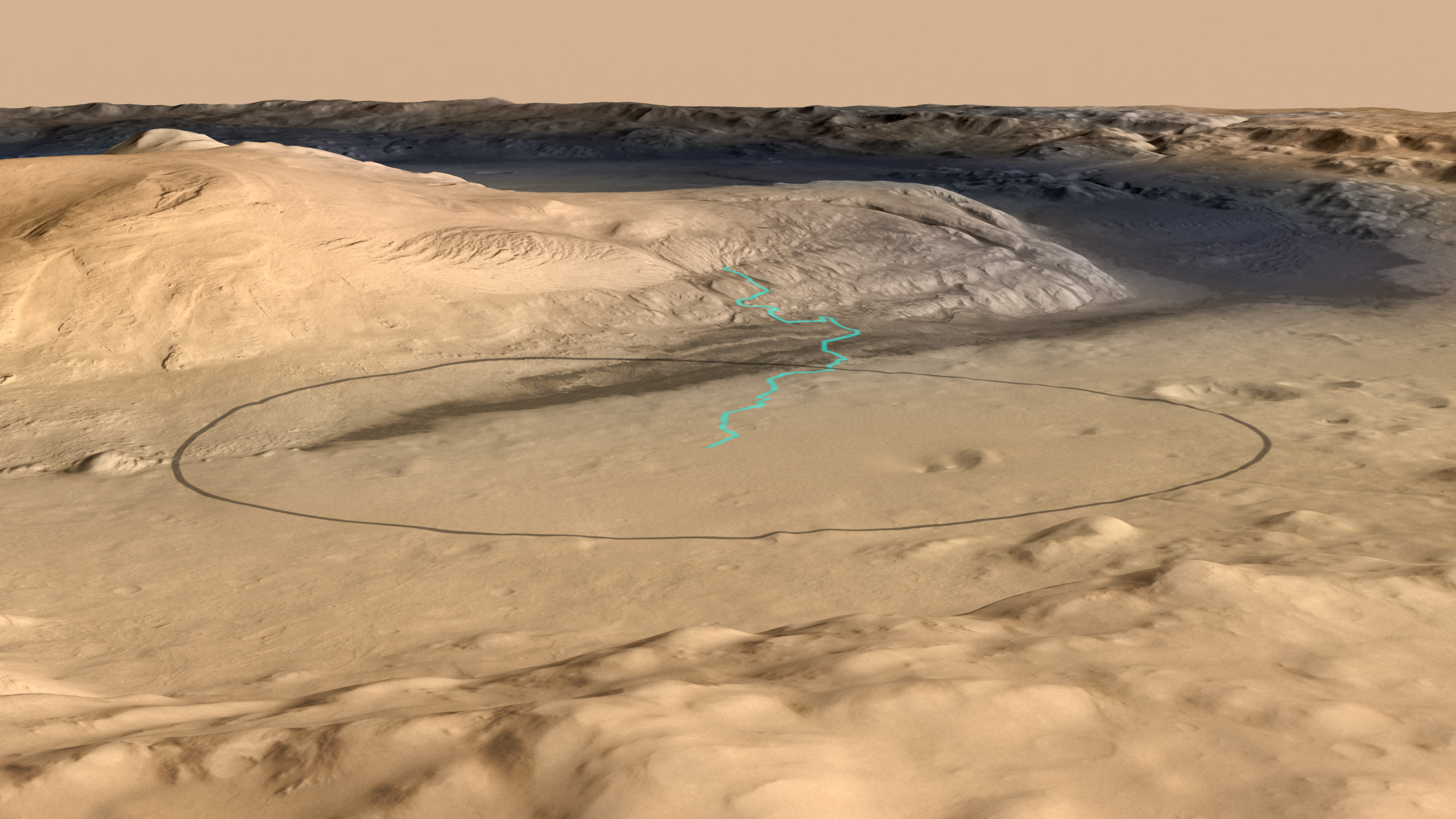 Destination for Mars Rover Curiosity