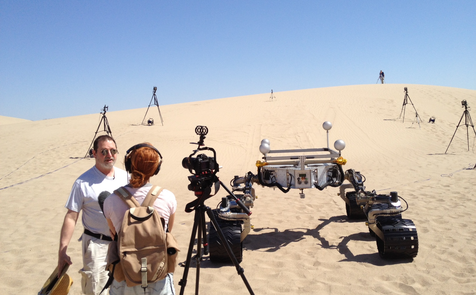 Watching Test Drives in California for Rover Mission to Mars