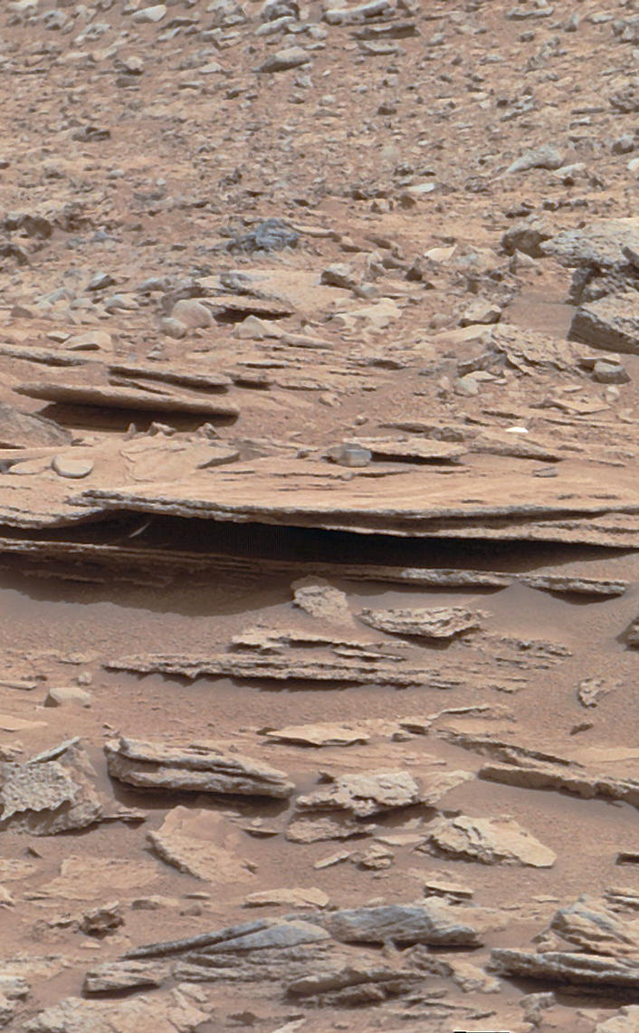 Layered Martian Outcrop 'Shaler' in 'Glenelg' Area