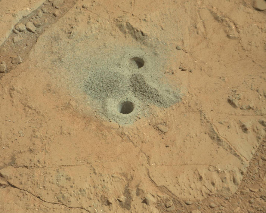 Dust from Mars Drilling: Tailings and Discard Piles (Raw Colors - Unannotated)