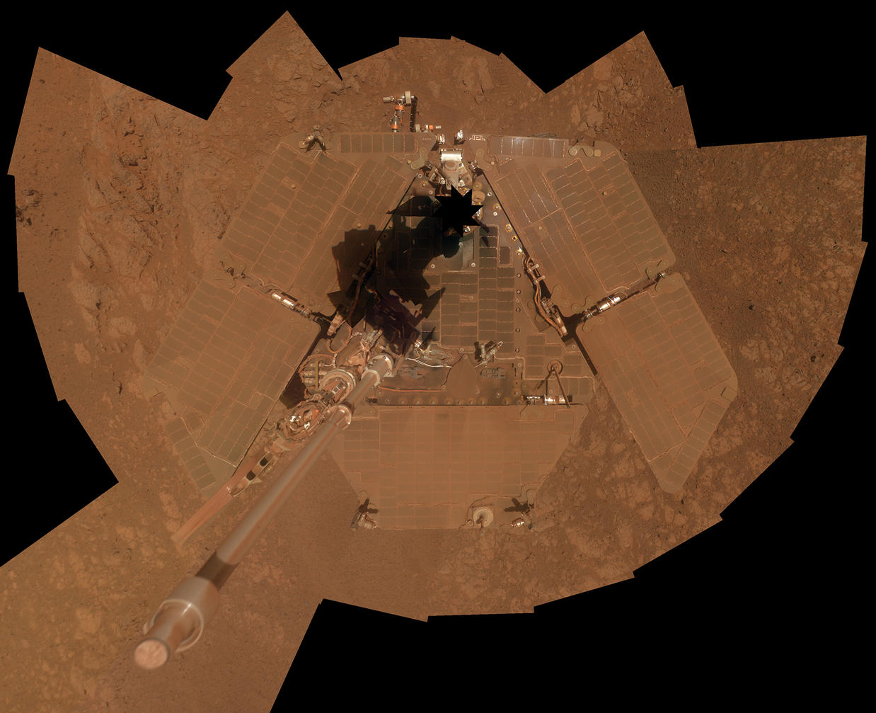 Self-Portrait by Opportunity Mars Rover in January 2014