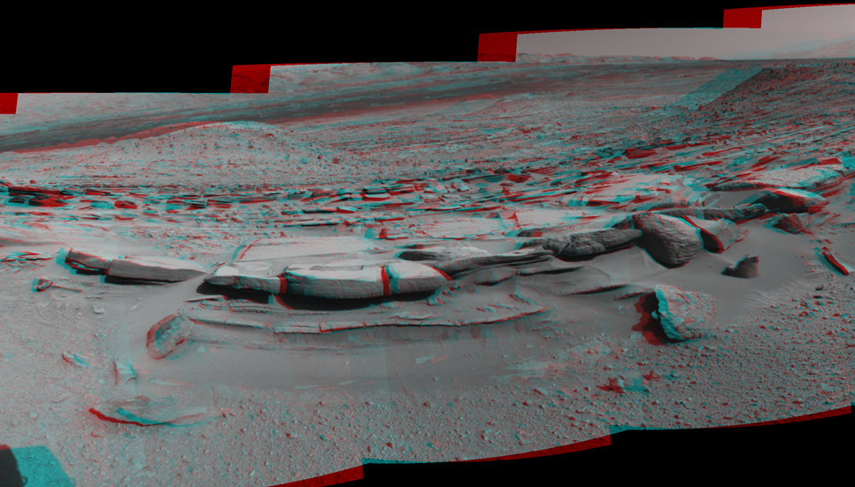 Panorama With Sandstone Outcrop Near 'The Kimberley' Waypoint (Stereo)
