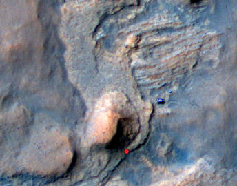 Location of Mars Sandstone Target 'Windjana'