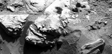 Sample-Collection Drill Hole on Martian Sandstone Target 'Windjana'
