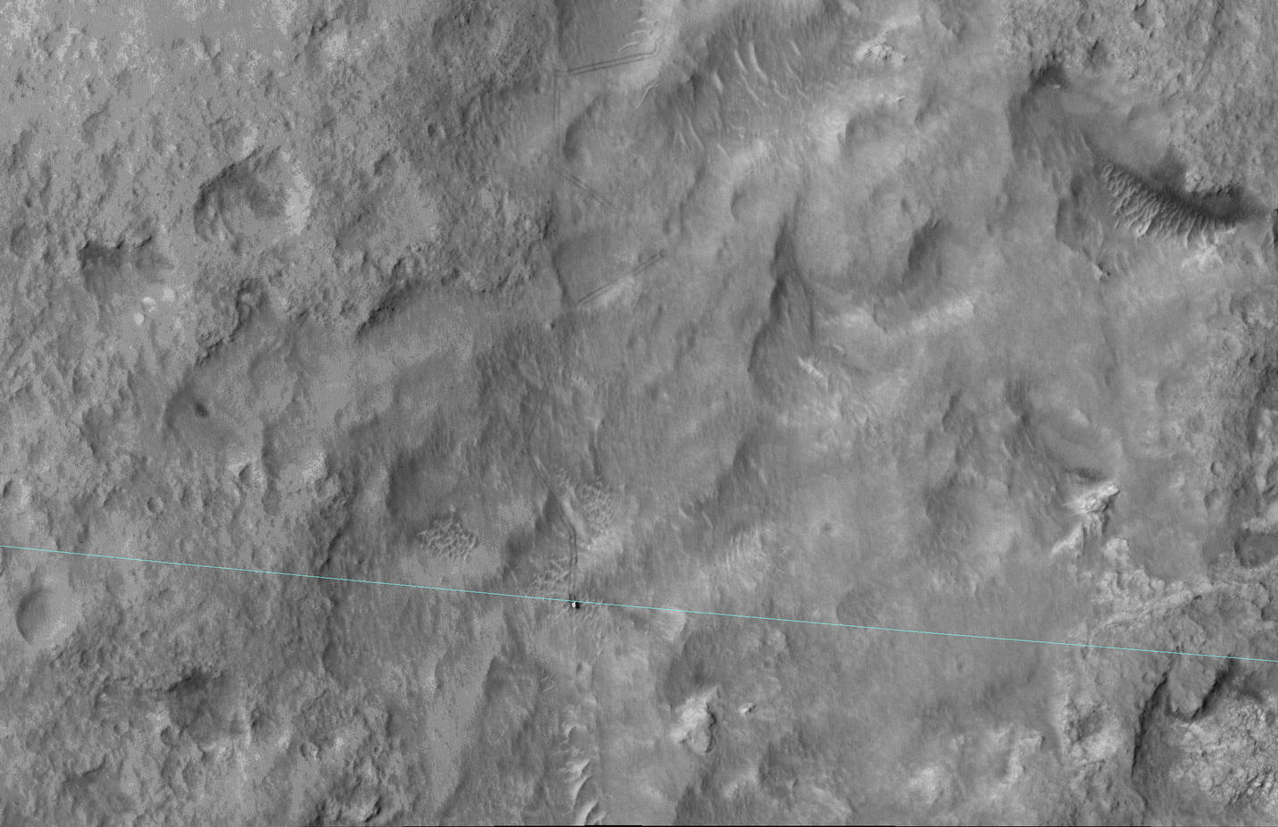Curiosity Mars Rover Reaching Edge of Its Landing Ellipse