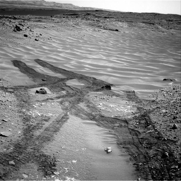 Down Northeastern Ramp into 'Hidden Valley' on Mars