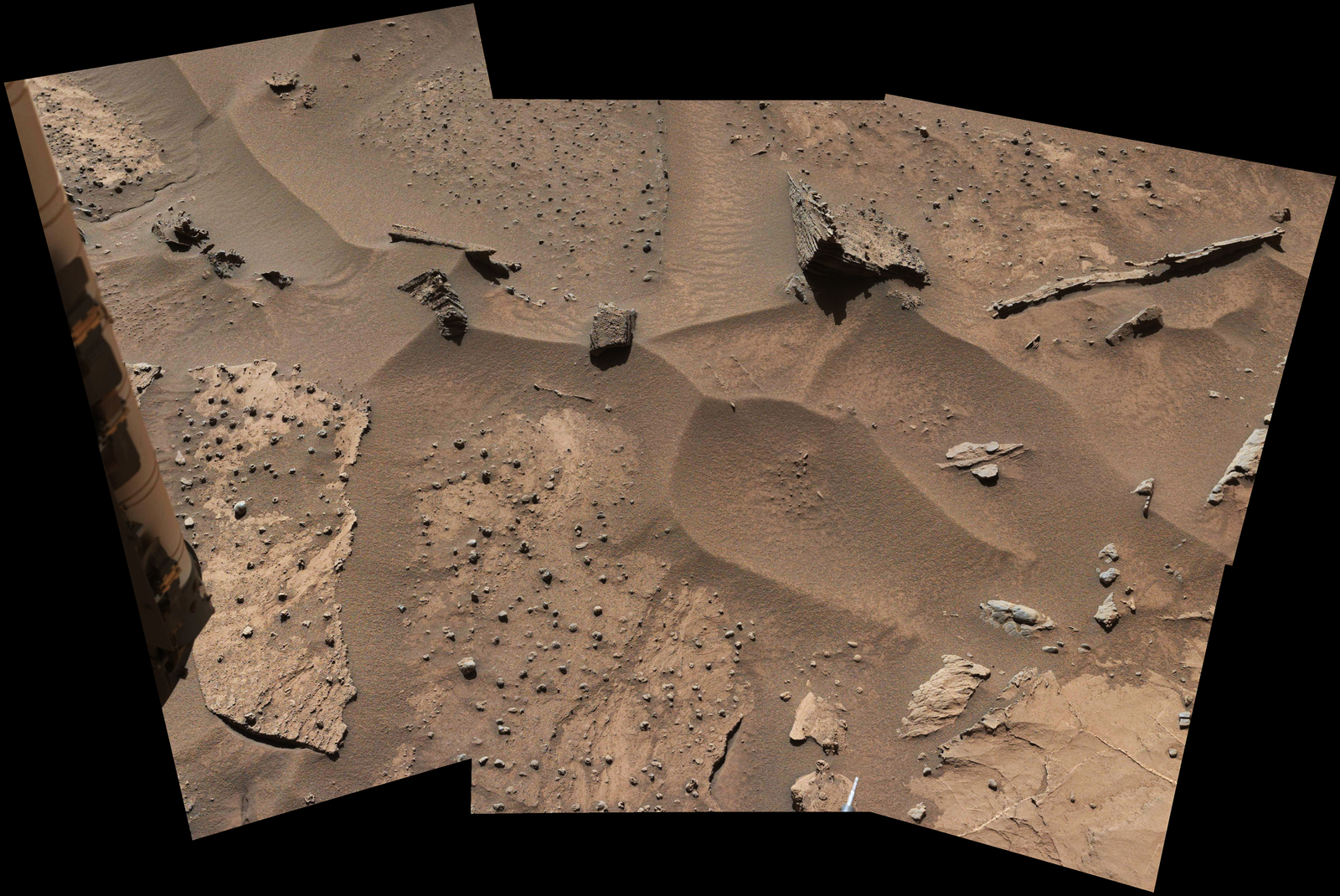 Knobbly Textured Sandstone on Mount Sharp, Mars